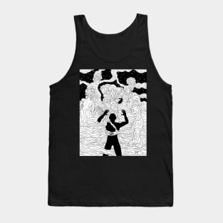 Faces and Figures in the Mist Tank Top